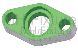 Automotive exhaust flange design with 1.5-degree draft angle for mold forging