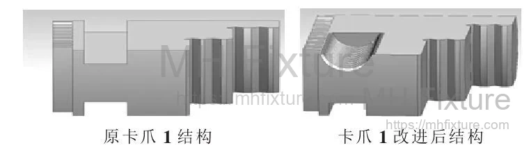 Design modification of a chuck jaw for independent disengagement and eccentric offset adjustment