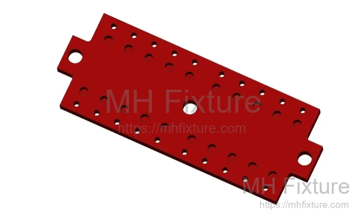 Figure 5: Top Plate Layout Top plate layout for drill bushings and pressure mechanisms